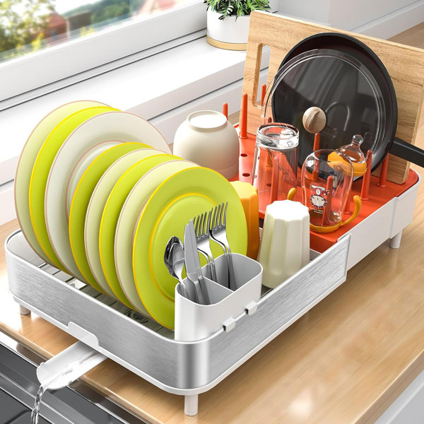 Dish rack with online plants